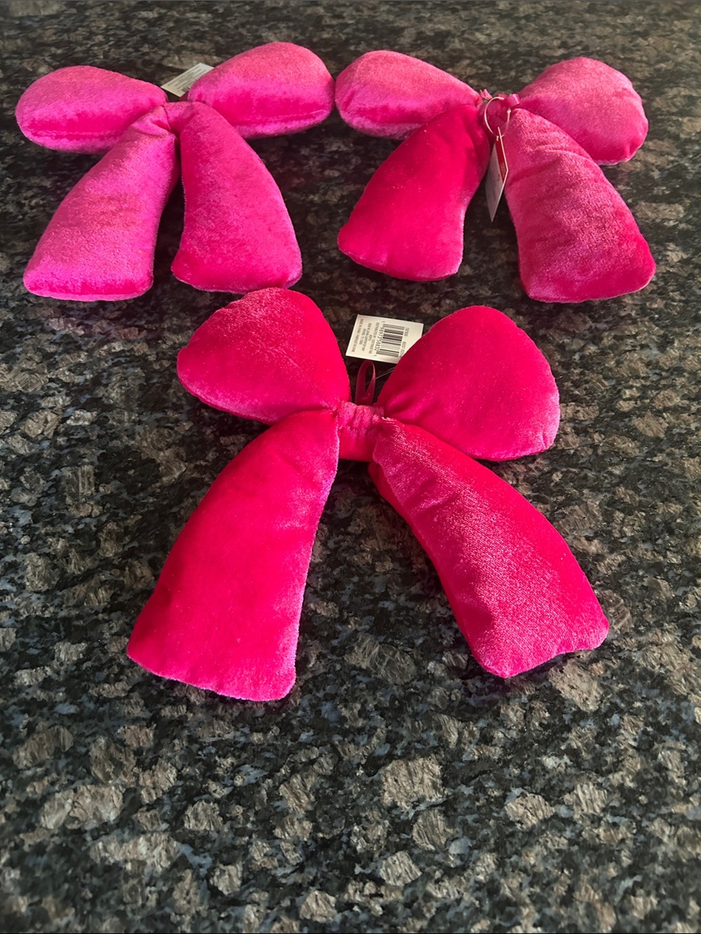 CELEBRATE IT FELT PINK HANGING BOW LOT OF 3 NWT